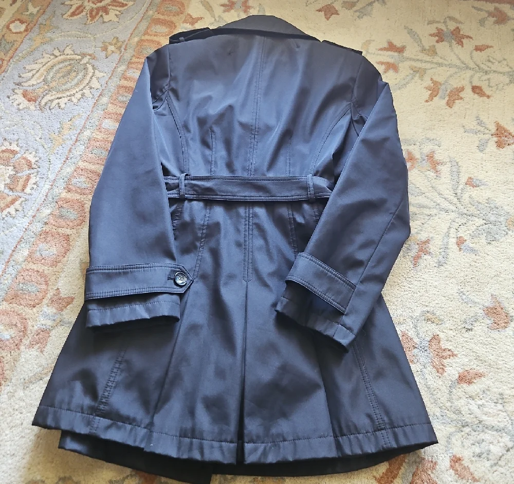 Calvin Klein Midnight Blue Trench Coat - Picture 3 of 7